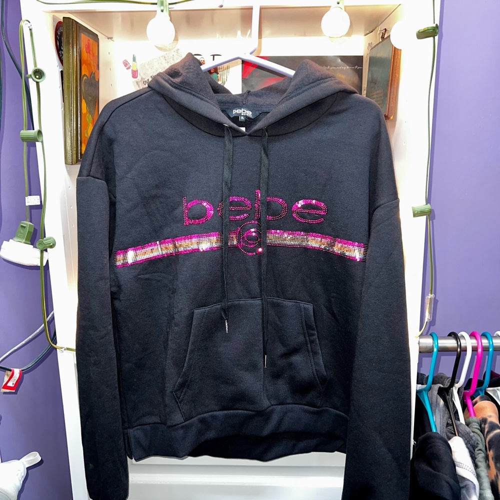 BRAND NEW Sequined BEBE Sport Hoodie